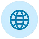 Intellagence, Solutions & Talents, icône bleue avec la terre